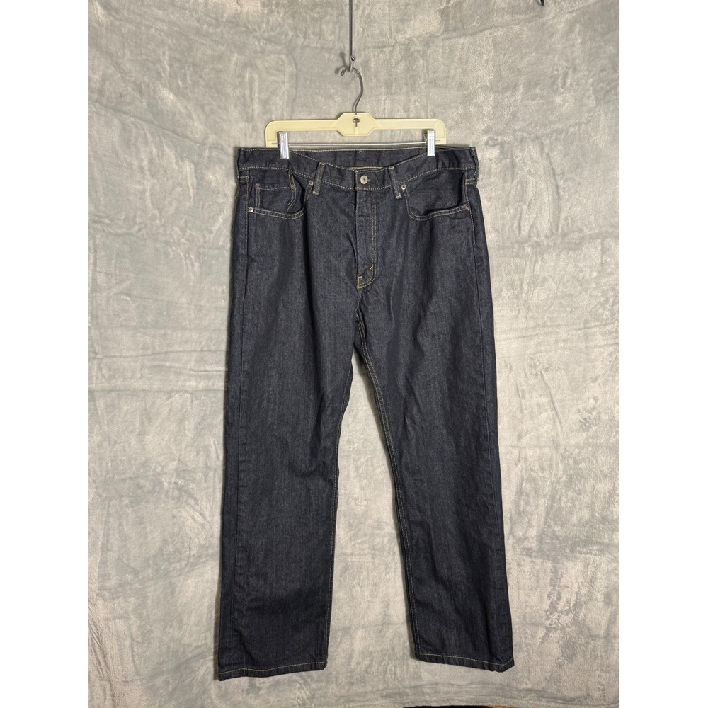 Levis 559 Relaxed Straight Jeans Mens 38x30 Dark Wash Indigo Blue Denim